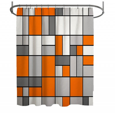 Mondrian Shower Curtain -  modern Bathroom Decor