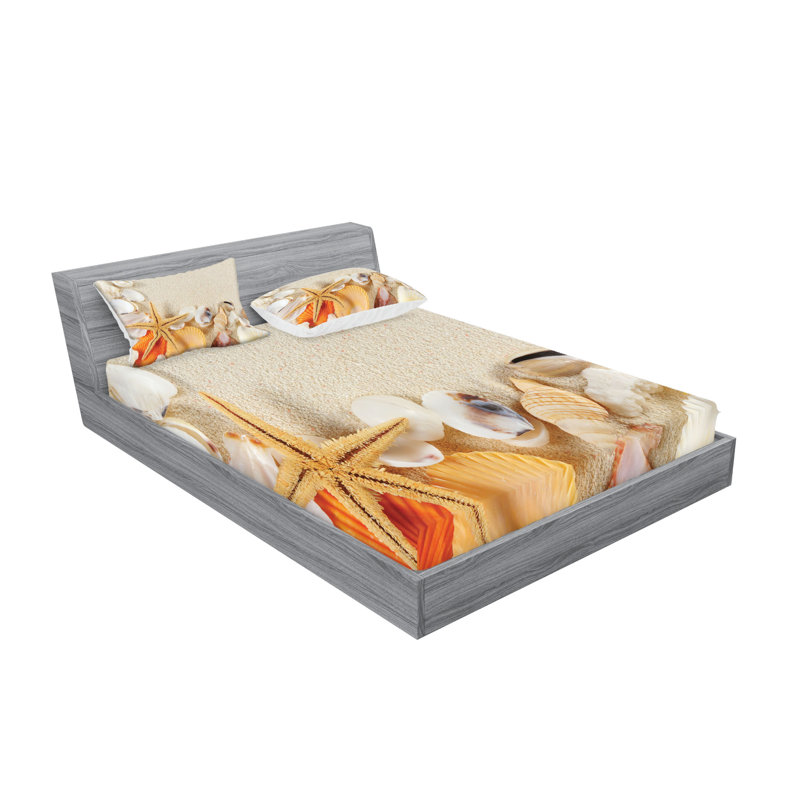 Drap-housse et coussin décoratif Ambesonne, Ensemble de draps pour très grand lit californien