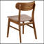 Ensemble de chaises d'appoint de salle à manger en noyer et brun Whisten, design moderne Mid-Century avec revêtement confortable et pieds robustes pour une salle à manger élégante