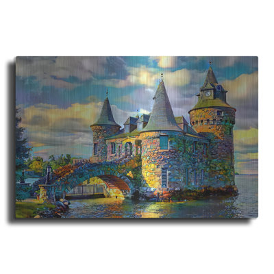 'United States New York Alexandria Bay Boldt Castle' by Pedro Gavidia Metal Wall Art, 16" x 12"