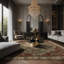 Tapis brun soyeux et moelleux-100904411