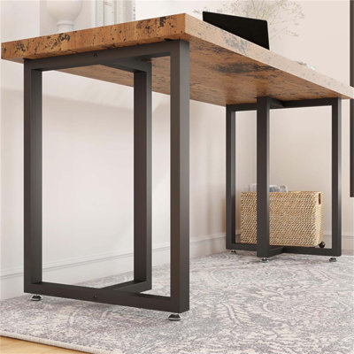 Heavy-Duty Cast Iron T-Shape Table Legs For Durable And Stylish Furniture, Perfect For Dining, Office, And Industrial Decor