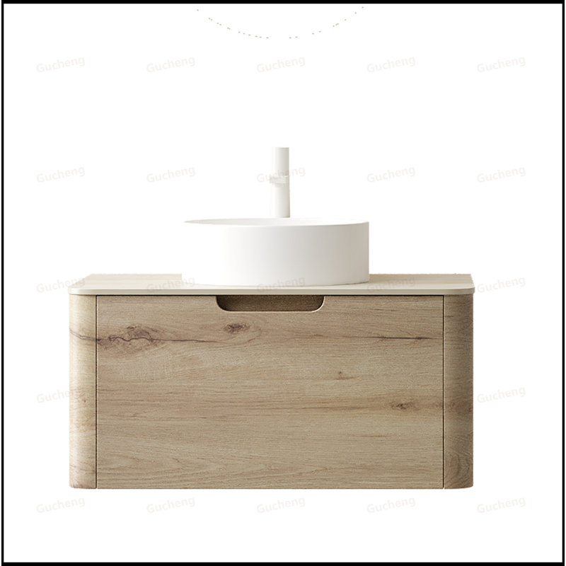 Meuble-lavabo flottant avec lavabo rond 30 po, 30"