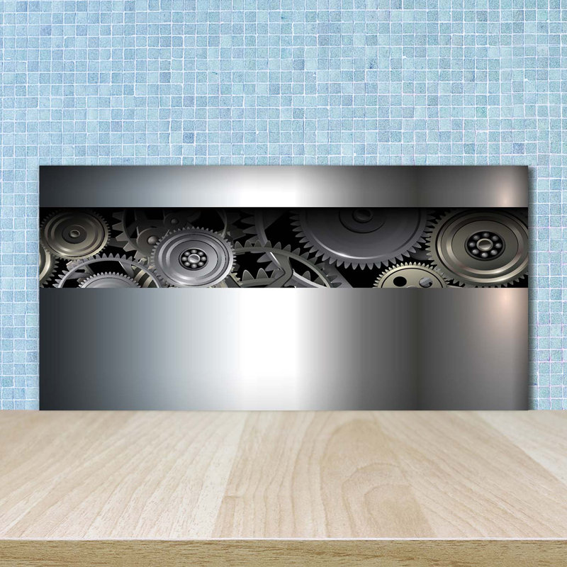 Agenor 50cm W x 100cm L Glass Peel and Stick Panel