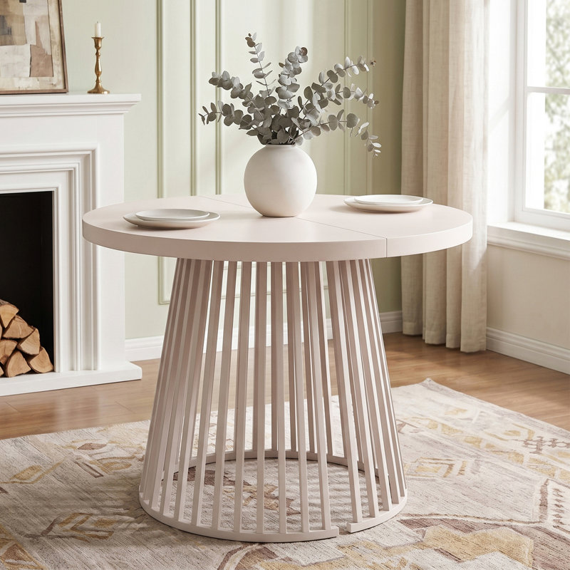 176 " with Steel Base Dining Table, Beige