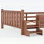 Lit sur pied avec bibliothèques de rangement, fabrication en bois, escaliers mignons, garde-corps-1468077400-1468077407