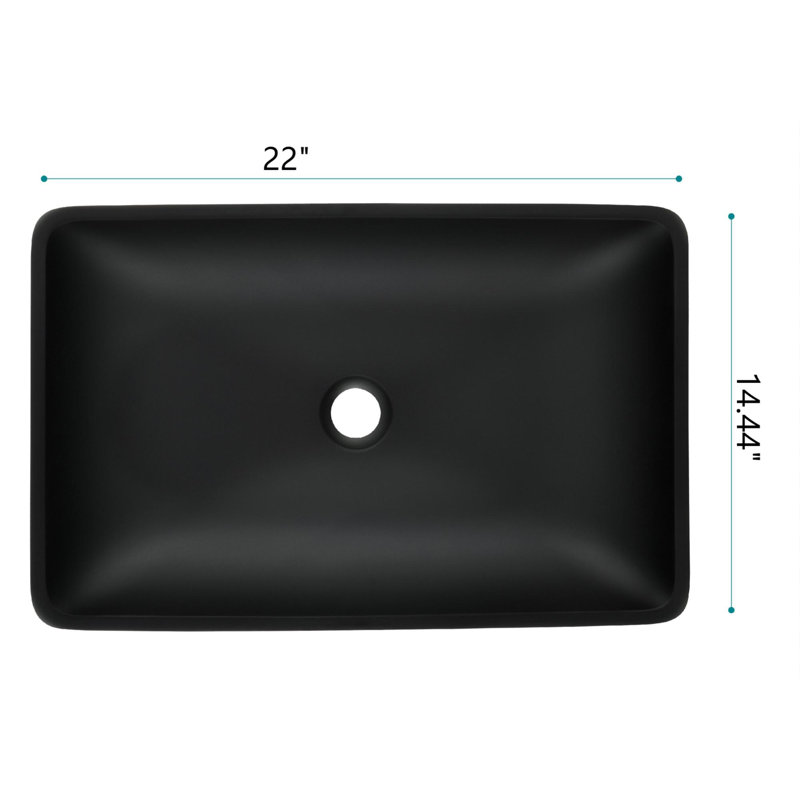Vessel Sink Faucet Bathroom Faucet with Drain Assembly, Matte Black