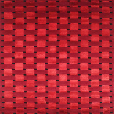 Tapis abstrait rouge