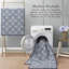 Austell Machine Woven Synthetic Geometric Area Rug in Blue/White-270741904