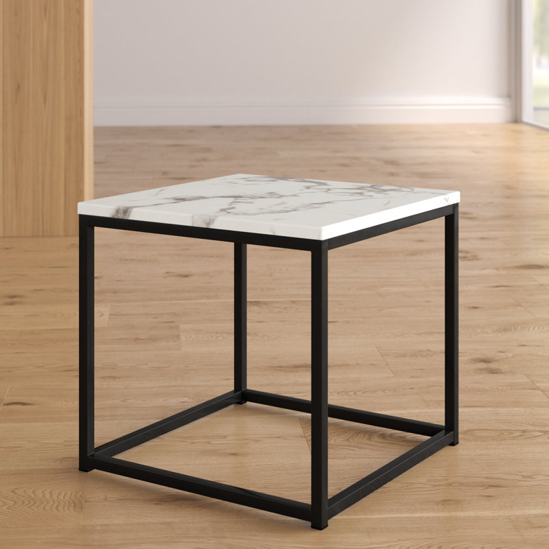 Baize End Table, Gray