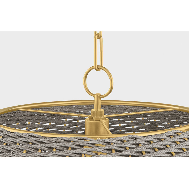 Penarth Pendant in Aged Brass