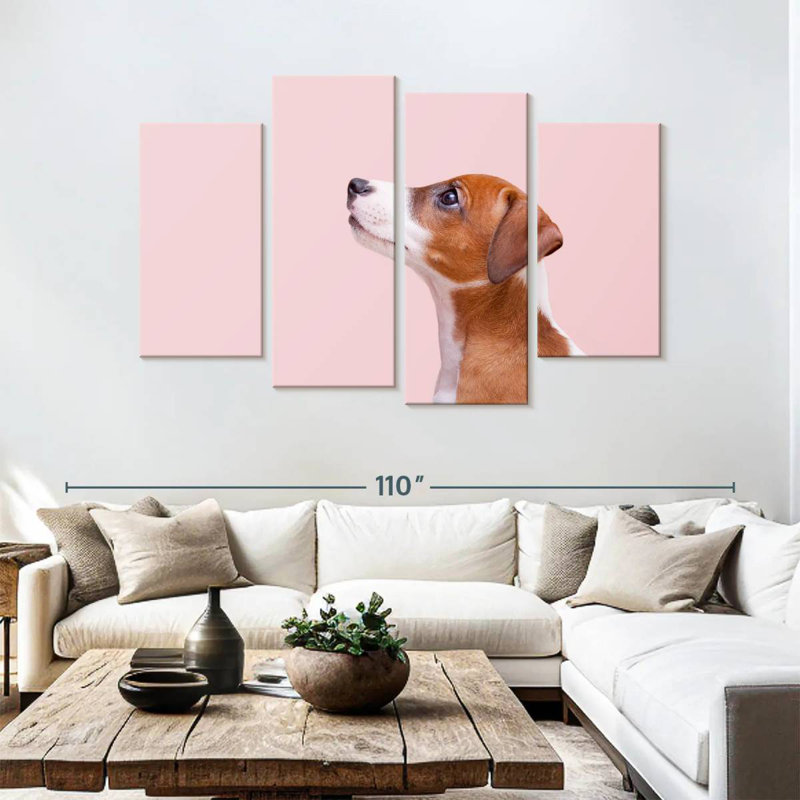 Brampt Jack Russel Dog, 54'' H x 84'' W