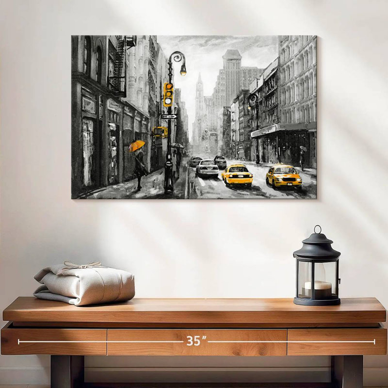Sirci NYC - jaune pop, H 16 po x l 24 po