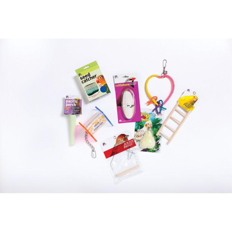 Cheriann 22.25'' Blue Plastic Bird Cage Kit with Perch