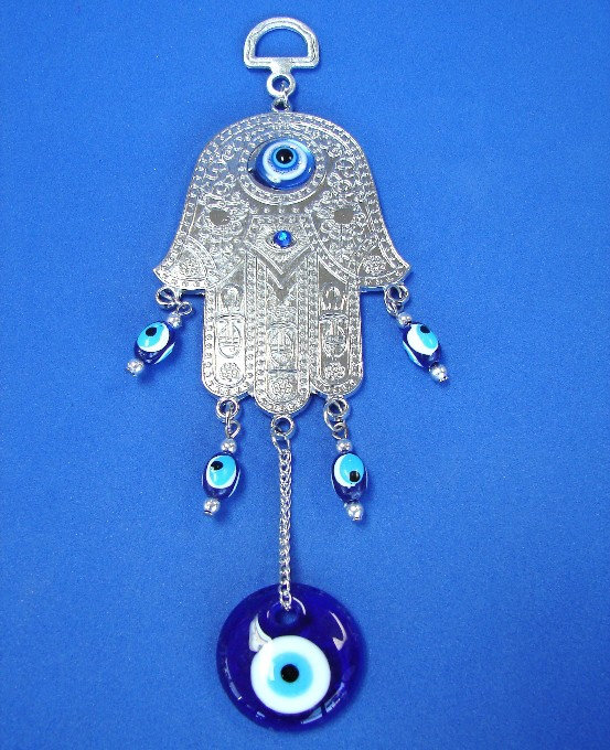 Décoration murale Hamsa aux yeux mauvais - Amulette de protection