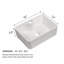 Contemporary Ceramic Rectangular Vessel Bathroom Sink