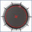 Citrouille trampoline 12 pi - noir rouge