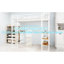 Lit simple à structure en fer blanc, table encastrée, rampe, étable, coffre-fort, chambre à coucher, pieds à double support, bureau en L peu encombrant, escalier, économiseur, assemblage rapide-918018614