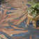 Clemencio Blue Rose Modern Rug