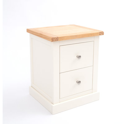 45cm W Solid + Manufactured Wood Bedside Table