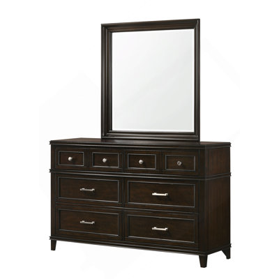 Commode verticale en bois manufacturé avec 6 tiroirs