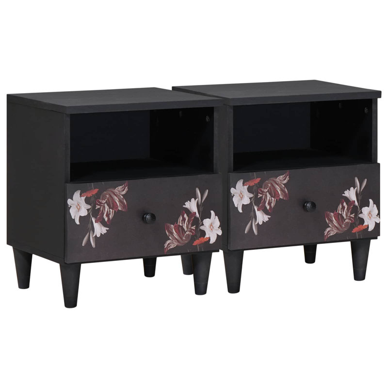 40 cm W Solid Wood Bedside Table