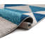 Tapis bleu / gris à motif géométrique moderne facile à nettoyer Rubino-1429912739