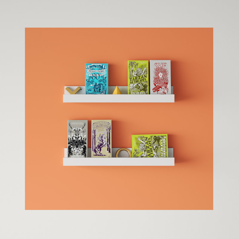 Kinta 2 Piece Floating Shelf, White