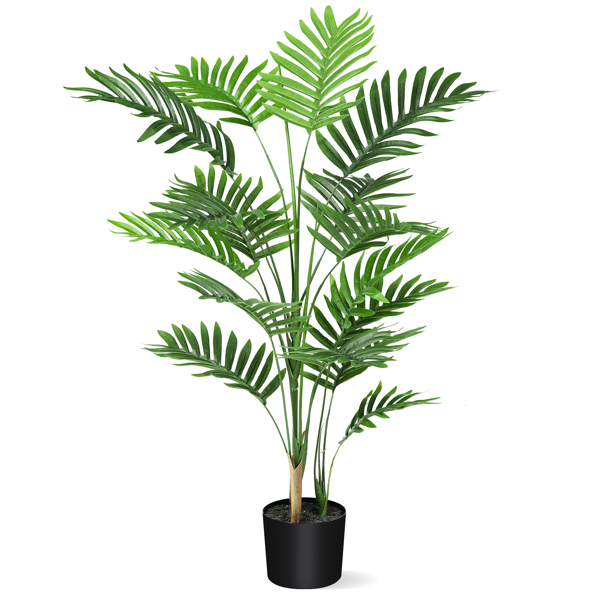 Primrue 43'' Faux Palm Tree in Cement Freestanding Wayfair