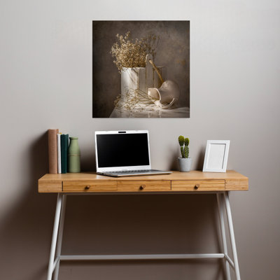 Rustic Dried Floral Still Life by Margareth Perfoncio - Wrapped Canvas Print
