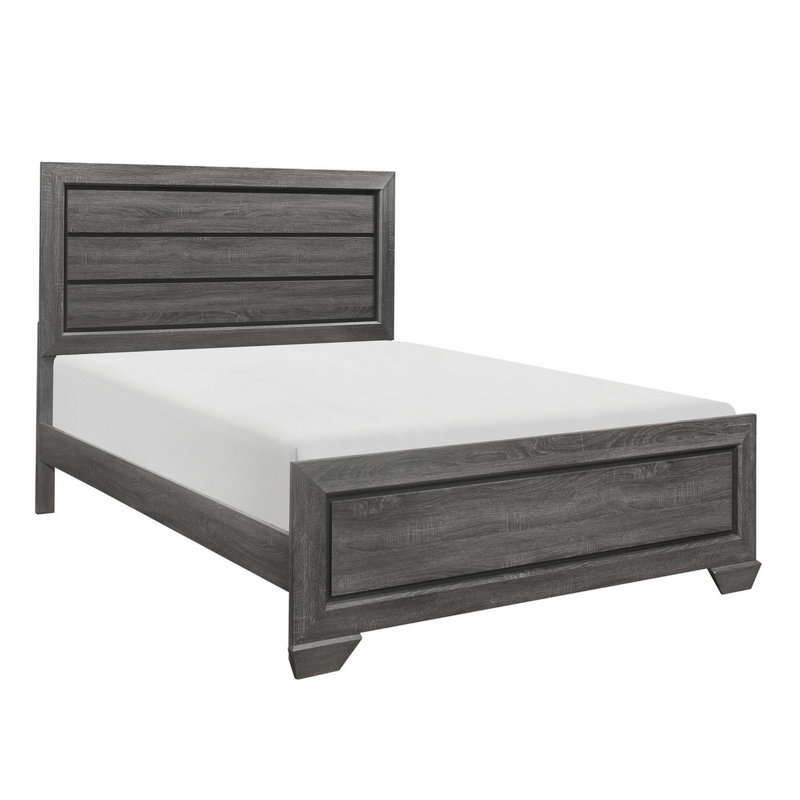 Lit standard, Double, Gris