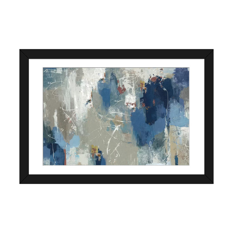 «Flutter», reproduction sur toile, H 24 po x l 32 po, Impression encadrée, Noir