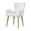 Ensemble de 2 chaises d'appoint Beige Boucle & Oak