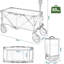 Cheswick Metal Oxford Fabric Garden Carts-210915433-211152759