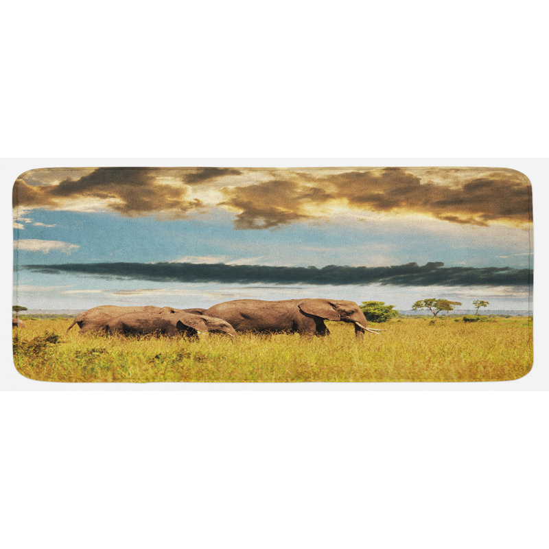 Tapis de cuisine safari