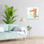 Sly Fox Duo Minimalist Modern Whimsical Fox Forest Wall Art Print-216497432