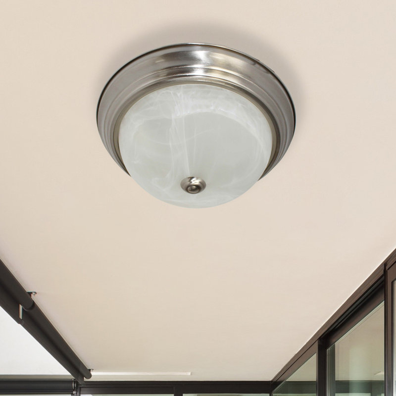 Plafonnier encastré 1 lumière DEL Turribridge, H 6 po x l 15 po x P 15 po