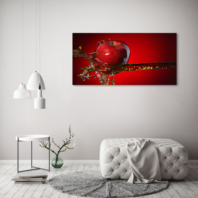Apple And Water - Wrapped Canvas Print