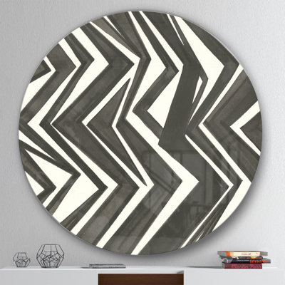 « minimalic graphics vi »-impression sur cercle métallique