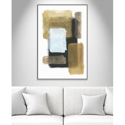 «Metallic Blocking No 1 - Floater Frame», reproduction d'art sur toile