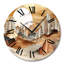 Horloge murale en métal de style sud-ouest américain « Désert au crépuscule »-133939532