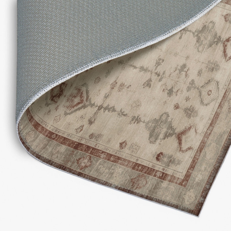 Tapis d'intérieur et d'extérieur surteint beige, Rectangulaire 8 pi x 10 pi