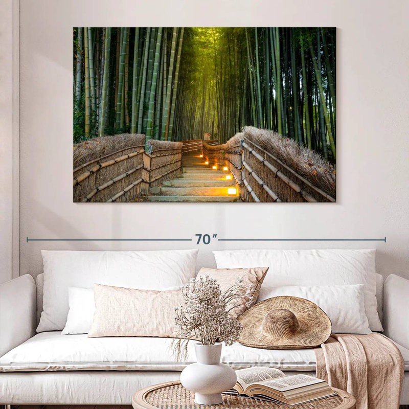Forêt de bambous séchés, Sebbie, Arashiyama, H 34 po x l 51 po