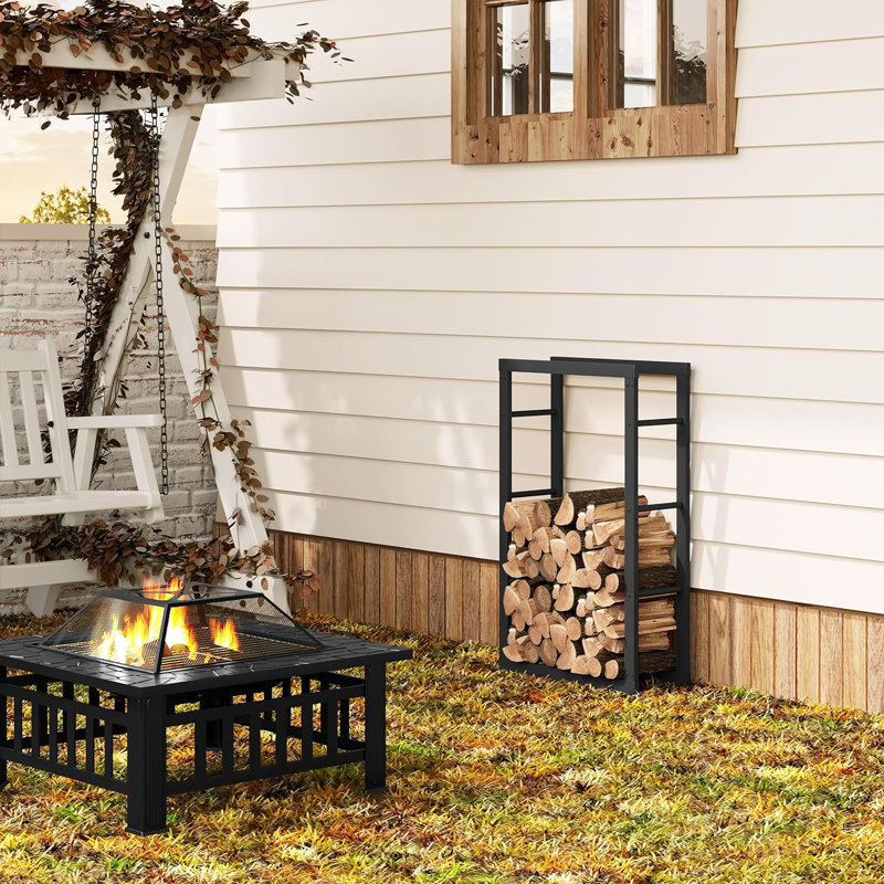 Kuniza 60cm W Metal Log Rack