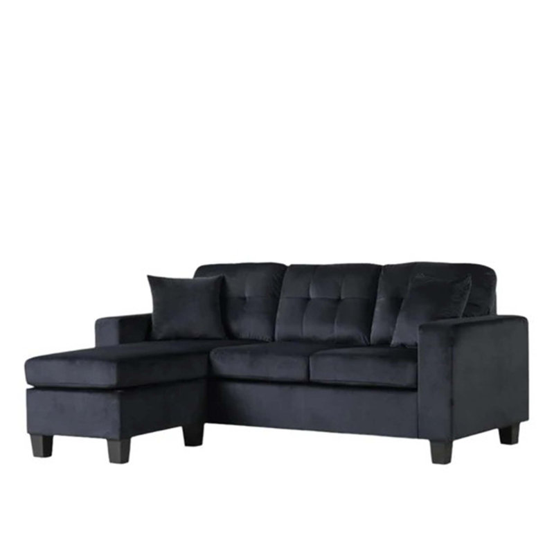 Modern L-Shaped Sectional Sofa with Reversible Chaise