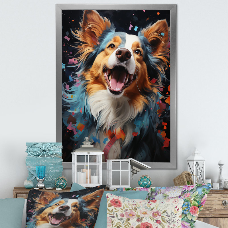 «Papillon Prance I», reproduction sur toile, H 32 po x l 16 po x P 1 po, Cadre simple argenté