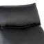 Fauteuil inclinable manuel Lenne, accoudoirs rembourrés évasés, similicuir noir