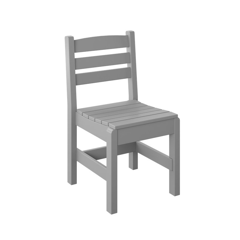  Chaise d'appoint «Hauteur régulière». Gris clair, Gris clair