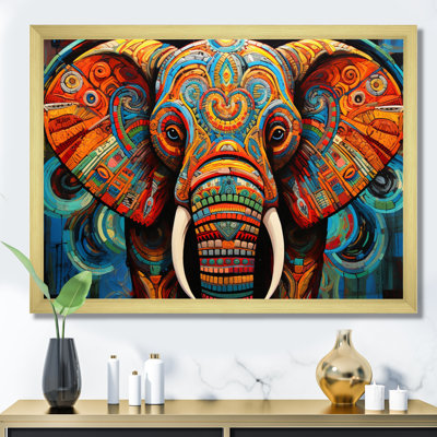 Elephant Tribal Majesty - Elephant Wall Art