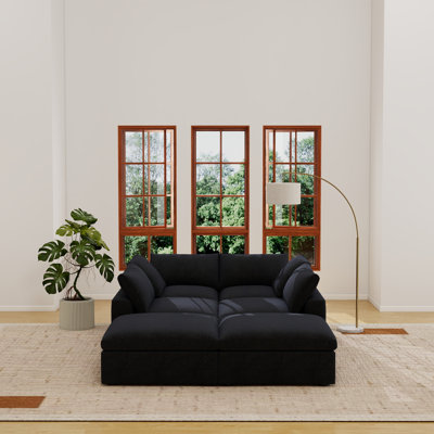 Canapé modulaire rembourré 6 pièces Kenda Ellerie